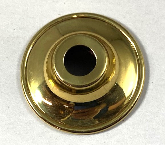 Polished Brass Candle Plate 1-11/16 Outside Diameter