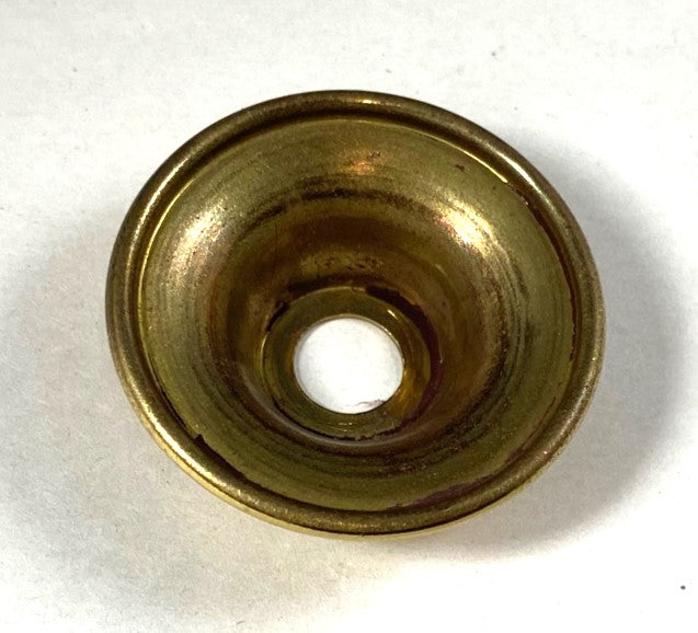 Polished Brass Candle Plate 1-11/16 Outside Diameter