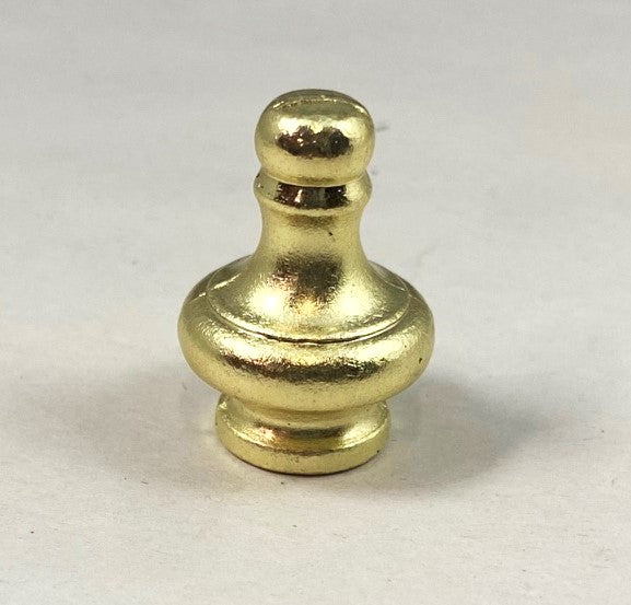 Finial - Pyramid Knob Brass - Tapped 1/8 IPS - 1-3/16" High