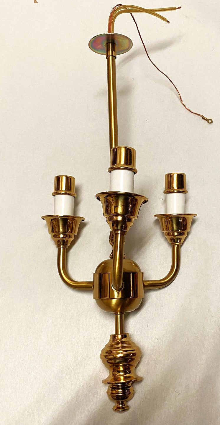 3 Light Cluster All Brass Components