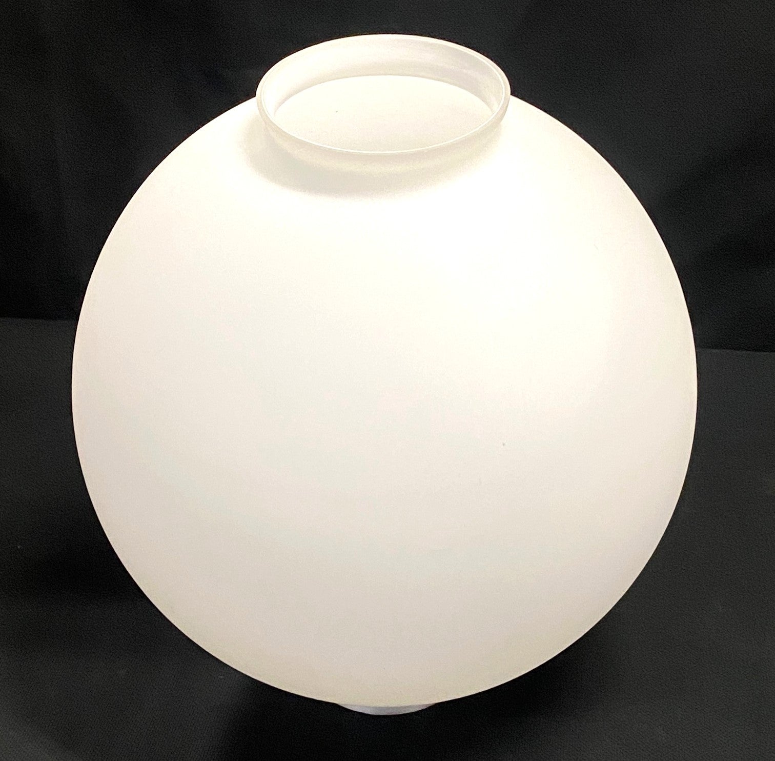 16" diameter hand blown frosted globe 6"fitter (ONLY 2 LEFT)