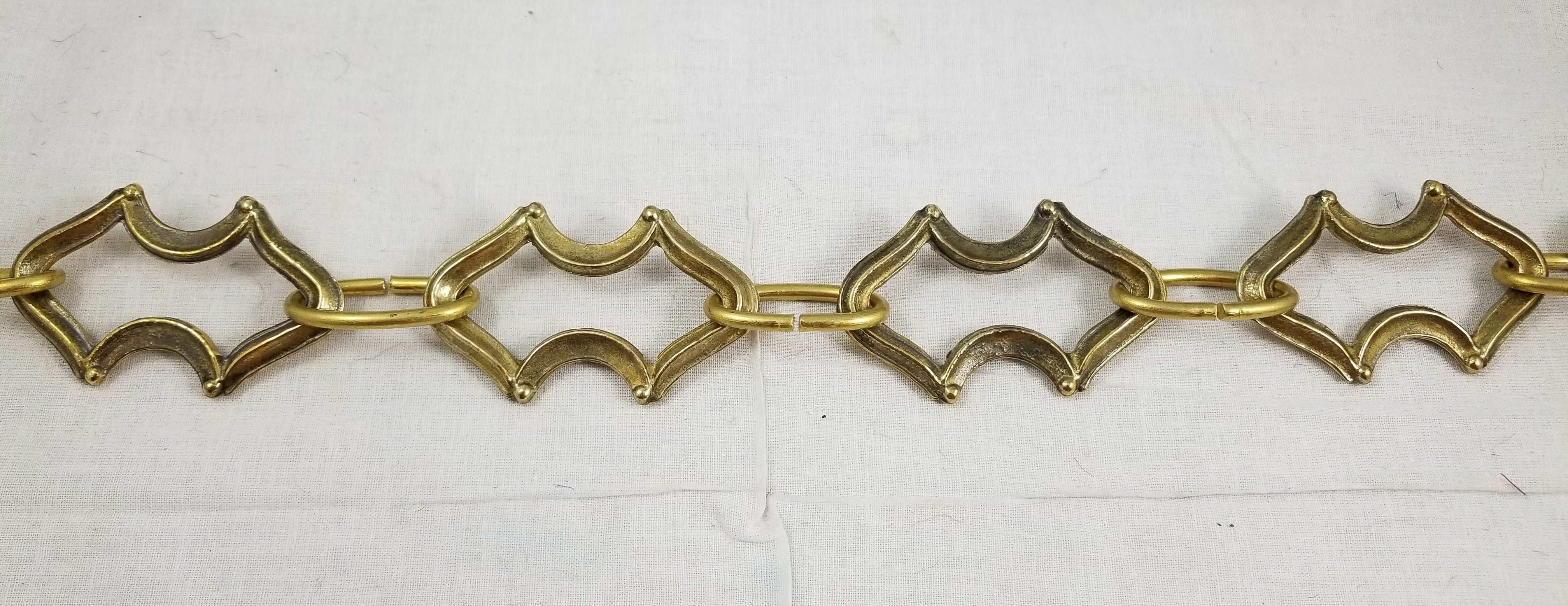 Handmade 1-3/4'' Solid Brass Chain