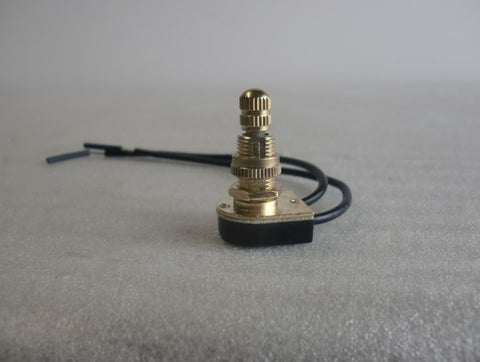 Brass Turn Knob Switch with 5/8 Shank – My Lamp Parts