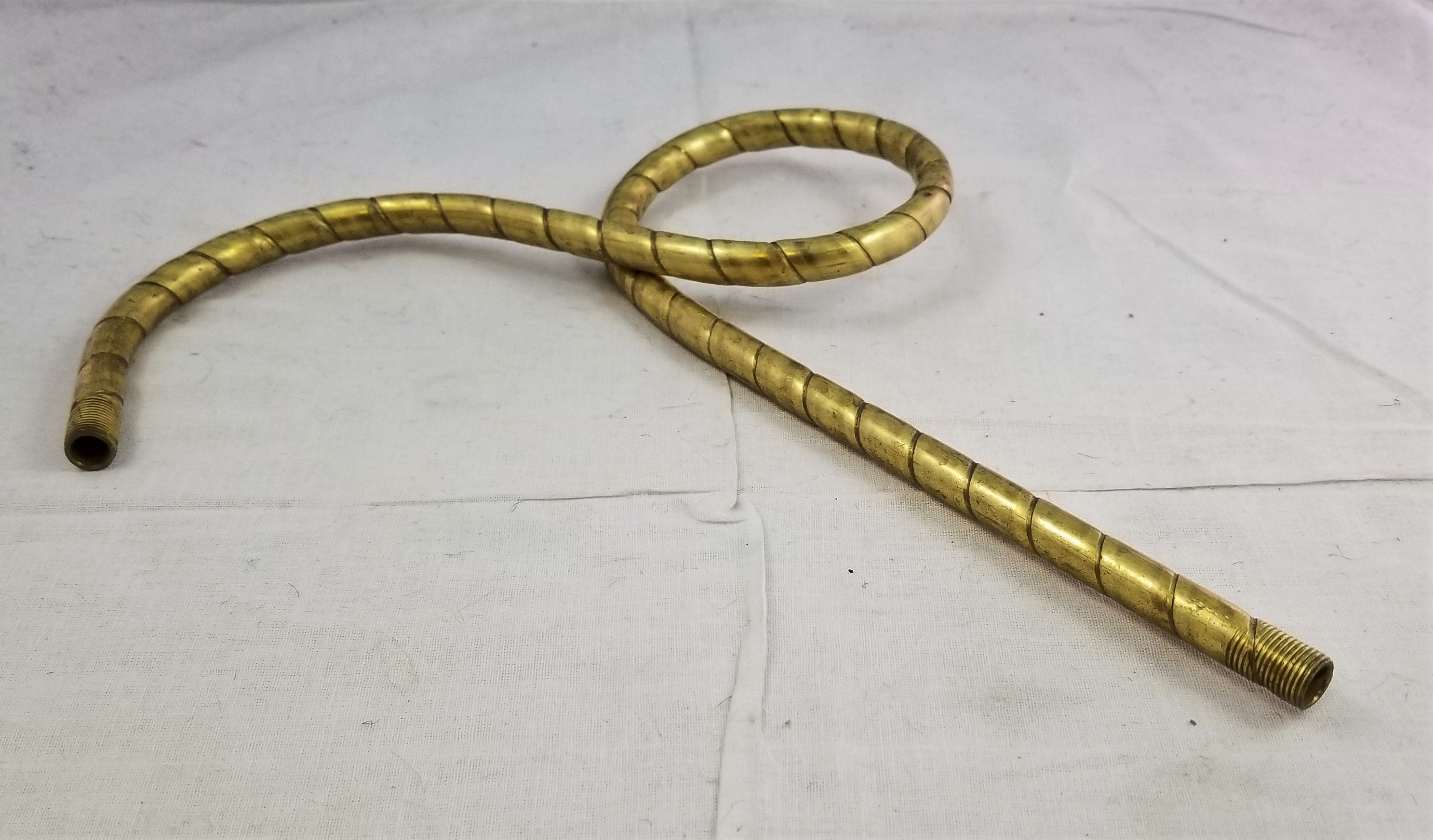 Brass "Loop" Arm - Rope Brass - Unfinished - 12" Tall - 8" Wide