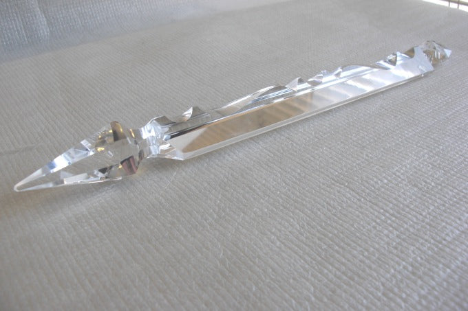 Cut Spear Prism Imported Crystal - 7"