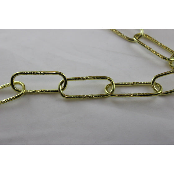 Heavy Gothic Weathered Brass Finish Chain - 1 Yard Length (See more  description)